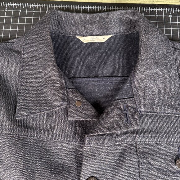 3Sixteen Denim Jacket Navy Black - XLarge - Made in USA - Picture 5 of 16